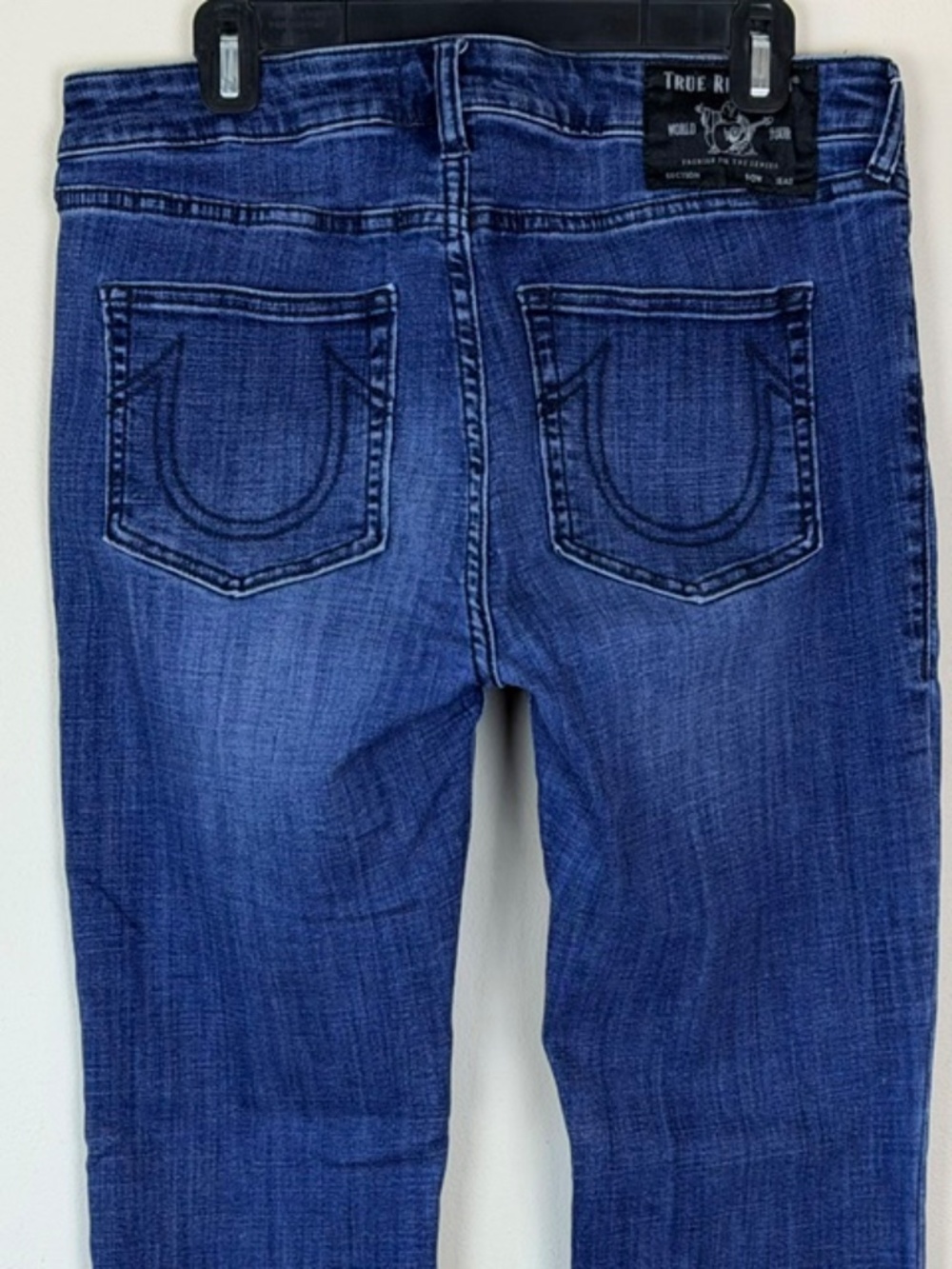 True Religion Becca Mid Rise Boot Cut Jeans Women's 32 Western Dark Wash - Picture 4 of 6